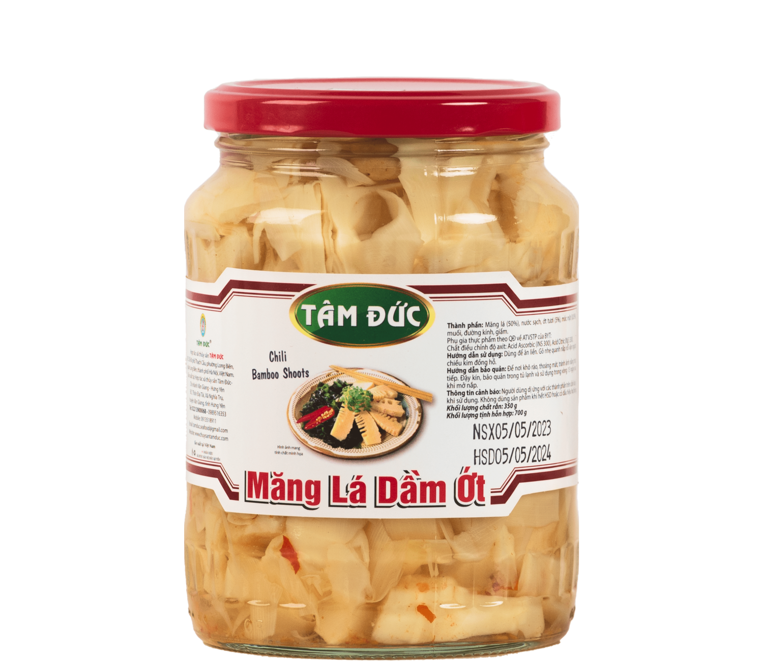 Bamboo shoots pickled with chili